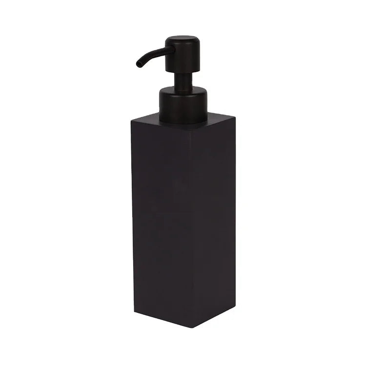 Matte Black Hand Dish Soap Dispenser Stainless Steel Pump 12oz Glass Modern Refillable Foam Soap Dispenser for Bathroom Kitchen