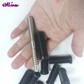 Xmlivet Black ABS Wavy Pin Female Insert Pool Cue Female Part Billiards Cue Stick Joint Accessories