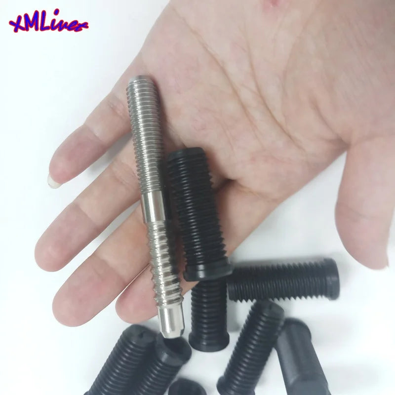 Xmlivet Black ABS Wavy Pin Female Insert Pool Cue Female Part Billiards Cue Stick Joint Accessories