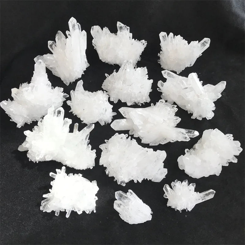 Natural Crystal Mineral Specimen Sale Healing Clear Quartz Cluster for Home Decoration