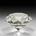 60mm Crystal White Paperweight Cut Glass Large Giant Diamond Wedding Jewelry Decor Gift