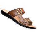 2025 New Men Leather Slipper With Strap  China Supplier Sales Men Sandal Slippers