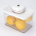 Rectangular Airtight Vacuum Canister Food Storage Container ABS Plastic Kitchen Pantry Jar for Freshness Preservation