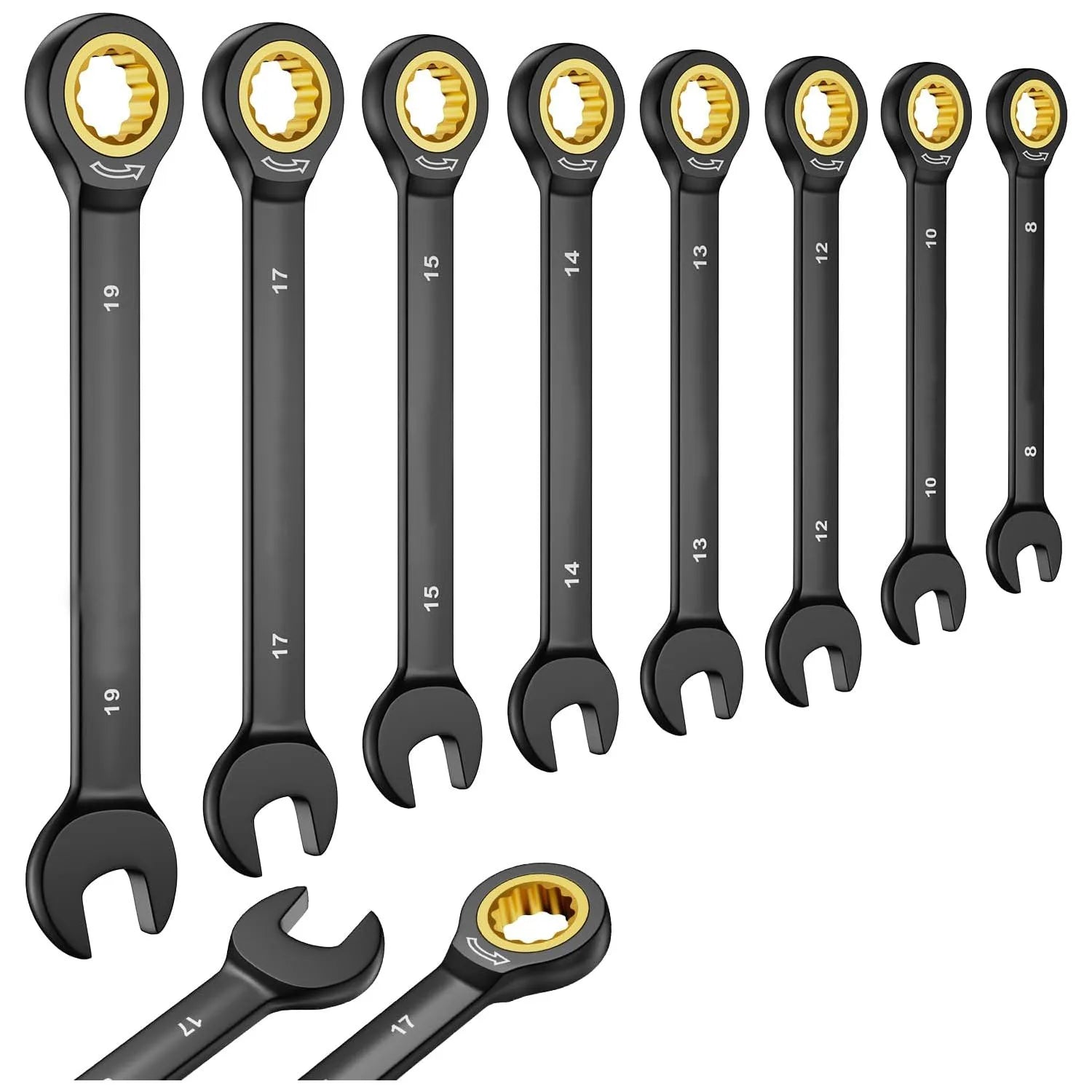 YUHANG  72-Tooth Chrome Vanadium Carbon Steel Ratcheting Combination Wrench/Spanner