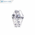 Tianyu Gems Factory Price Coffin Shape White Loose Moissanite with GRA Certificate for Jewelry Rings