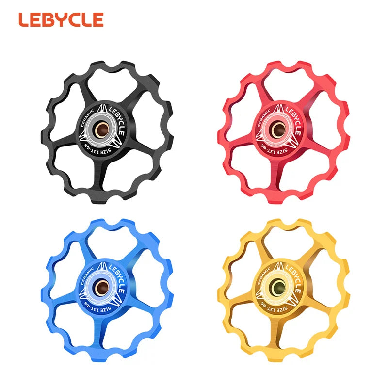 LEBYCLE Bike Rear Derailleur Jockey Wheel Bicycle Pulley Steel Bearing Guide Wheel Guide Roller Bicycle Accessories