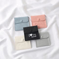 Top Quality Custom Printing Microfiber Jewelry Pouch Velvet Gift Pouches Envelope Flap with Logo Printed Debossed Insert Pad