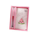 Cute Note Book Diary Pen Suit Children Student Girls Stationery Gift Supplies Gel Pen Notebook Set