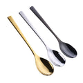 Restaurant Long Handle Stainless Steel Buffet Catering Serving Spoon Set for Soup Salad MegaBDM
