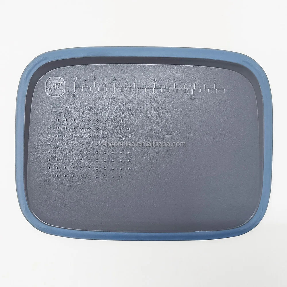 Double-Sided Non-slip Thicken Kitchen Chopping Cutting Board Tray With Scale and Grinding