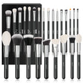 Luxury 25 Pieces Make up Brushes Natural pony Goat Hair Professional Makeup Brush Set Private Label Pinceaux Maquillage