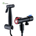Homedec Bathroom Wall-Mounted Stainless Steel 304 Matte Black Modern Design Eco-Friendly Hand-Held Bidet Toilet Sprayer Kit