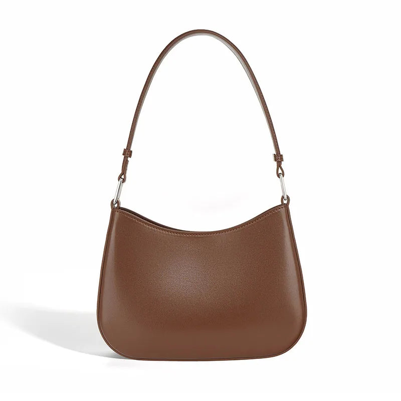 New Cowhide Hobo Bag New Fashion Real Women Genuine Leather Bag Luxury Shoulder Handbag