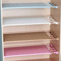 Adjustable Wall-Mounted Closet Organizer Folding Rack Space-Saving Home Kitchen Rack Wardrobe Decorative Shelves Cabinet Holders