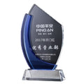 Pujiang Bulk K9 Blank Sport Crystal Trophy Award Wholesale Custom logo Crystal Glass Trophy Awards for Business Souvenir