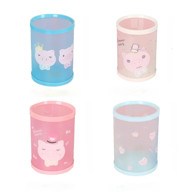 Creative DIY Environmentally Friendly Plastic Pen Holder Storage Box Desktop Decoration Collapsible Pen Holder