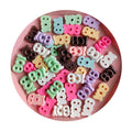 English Letter Boy Girl Resin Cabocchons Flatback Colorful Kawaii Embellishments Scrapbooking Phone Shell Patch DIY