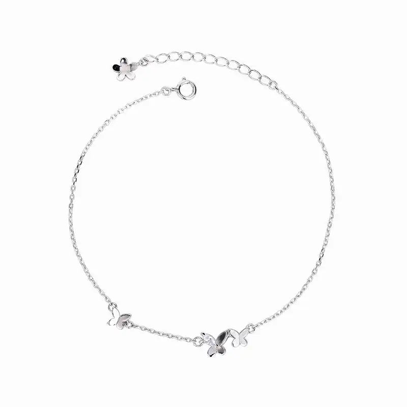 Good Quality Accessories Women Jewelry Bracelet Fashion Diamond Cubic Zirconia Double Butterfly Charm Bracelets