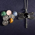 Wholesale Dragonfly Shaped Green Aventurine Crystal Gemstone Pendant Natural Buckle Design for Gift Other Crystal Crafts Product