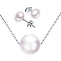 Minimalist Pearl Jewelry Sets for Women for Weddings-Includes Earrings and Necklace