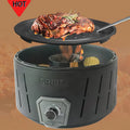 Hot Sale Metalline Mini Non-Stick Convenient Multifunction Outdoor Portable Battery Barbecue Charcoal Grill