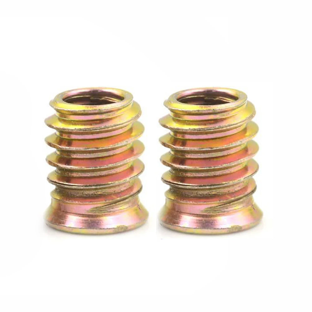 OEM M6 M8 M10 Zinc Plated Threaded Insert Nuts for Wood Flanged Hex Drive Furniture Nuts for Cabinets