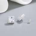 Charming Women's AAA Zircon Drop Silver Stud Earrings Wholesale Fashion Jewelry Bulk Wholesale Small Silver Earrings