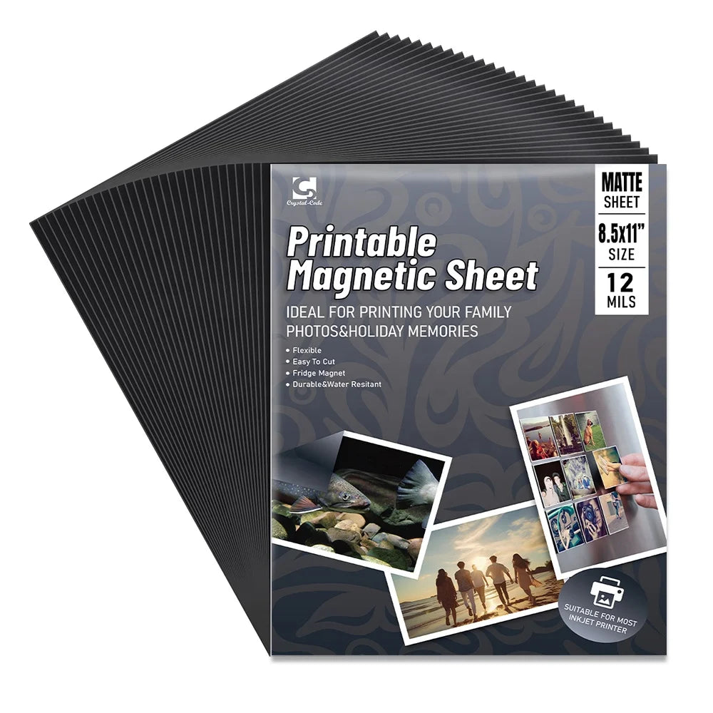 Crystalcode Photo Paper Custom Die Cut Print on Demand Magnetic Sheet Magnet