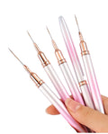 Gradient Pink Liner Brush Nail Brush Nail Art Liner Nail Art 9mm Brushes Private Label Pincel Liner Profesional