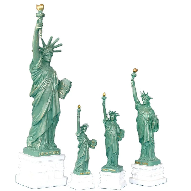 Custom Resin US Landmark Souvenir Small Statue of  Liberty Resin Figurines Sculptures