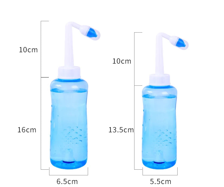 Certified Plastic Nasal Washer Nose Spray Irrigator Neti Pot Nasal Rinse Bottle