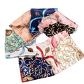 Fashion New Arrival Custom Designer Luxury Satin Silk Scarf Digital Printing square 90*90cm Satin Shawl for Women