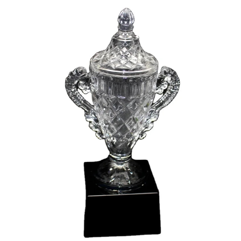 New Design Best Seller Cheap Price Factory Directly Sale Crystal Cup Trophy Souvenir Crystal Trophy Award Made in China