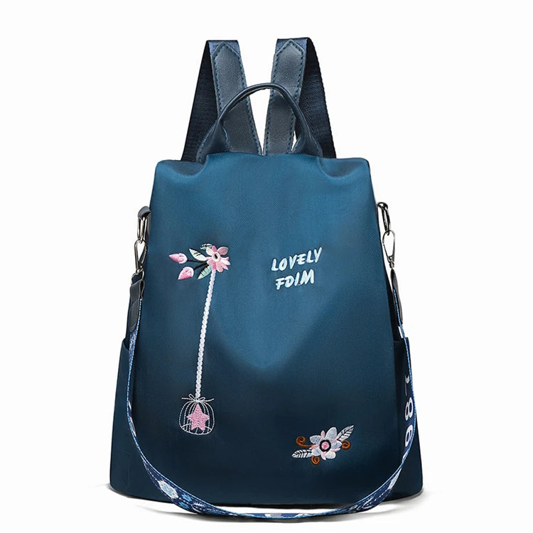 2025 Custom Outdoor Luxury Smell Proof Red Fashion Backpack with logo Embroidery