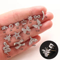 Fashionable Super Sparkling Light Luxury High-end Earrings Niche Gorgeous Fish Tail Earrings