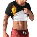 Men's Fitness Bodysuit T-Shirt Compression Sleeveless Sweatshirt Body Shaper Slimming Vest Shapewear for Home Use