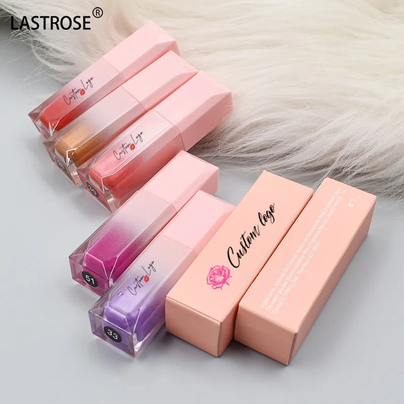 2024 Hot Selling Lip Gloss Private Label Shinny Lip Glossesmatte Lip Stick paper Package With Your logo
