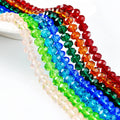 1mm 2mm 3mm 4mm Subsize Crystal Glass Beads in Bulk  Wholesale Rondelle Glass Crystal Beads for Jewelry Making