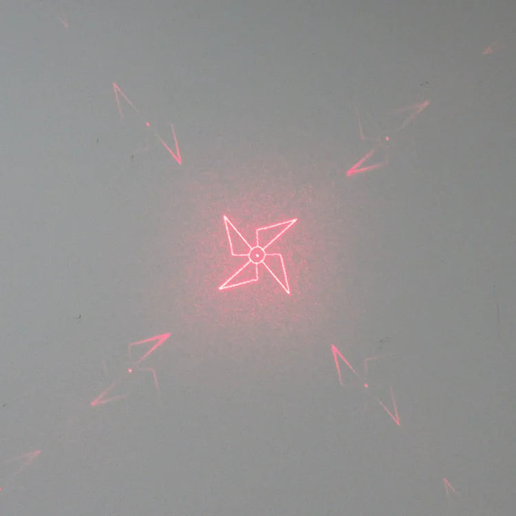 Pinwheel Laser Light DOE Grating Lens 650nm 100mw Red Laser Adjustable Focal for Machine Vision