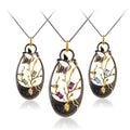 C7931 Abiding Jewelry Popular Design Natural Inspire Natural Gemstone Handmade Sterling Silver Jewelry Pendants for Necklace