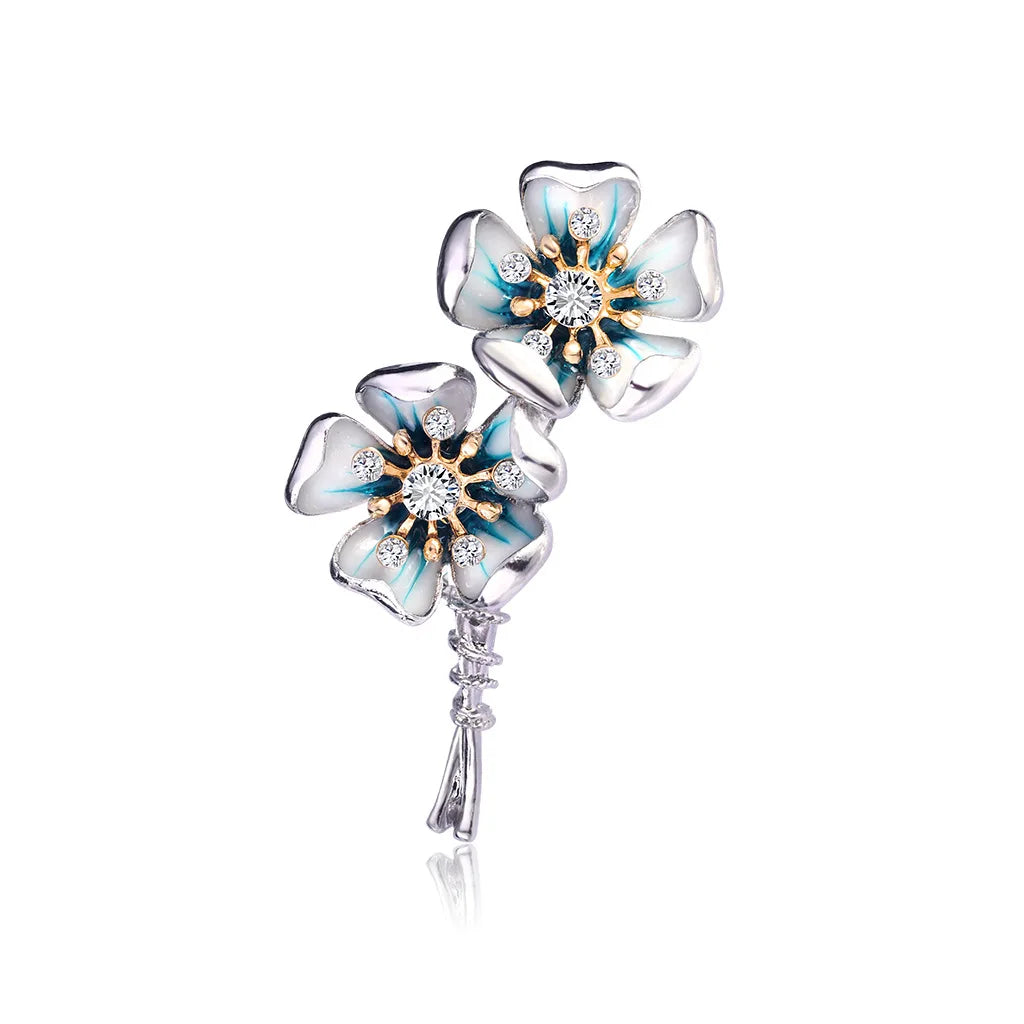 DAL540 Fashion Flower Enamel Brooches Alloy Enamel Brooch Pin for Women Wholesale of European and American