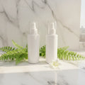 120ml 4oz Flat Shoulder PET White Skin Care Serum Lotion Bottle with Pump Sprayer Empty Plastic Bottles Packaging