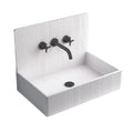 MEIYANI square Shape Purple Resin Wash Basin Out Door Wall Hung Wash Basin Bathroom Artificial Stone Sink