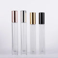 In Stock Luxury 10ml Thick Bottom Square/round Glass Roll on Bottle With Rose Gold/gold/silver/black Cap for Perfume