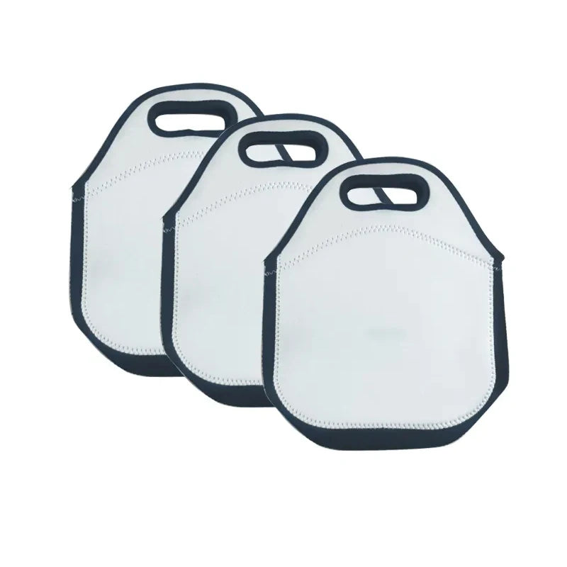 Heat Transfer Printing Picnic Tote Lunch Bag Blanks Sublimation Neoprene Double Layer Lunch Bag