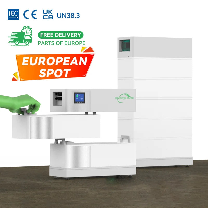 2025 EU Stock High Voltage 204.8V 5kWh 10kWh 30kWh 40kWh Stack Battery LifePO4 Lithium Battery Pack Solar Energy Storage System