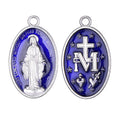 12pcs Saint Mary Virgin Medal Rosary Catholic Big Charms DIY Necklace Bracelets Jewelry Making