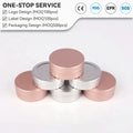 15g 46*15mm Small Gold Black Candle Biscuit Packaging Aluminum Candy Jars Caviar Spice Coffee Cake Tea Lip Balm Tin Cosmetics