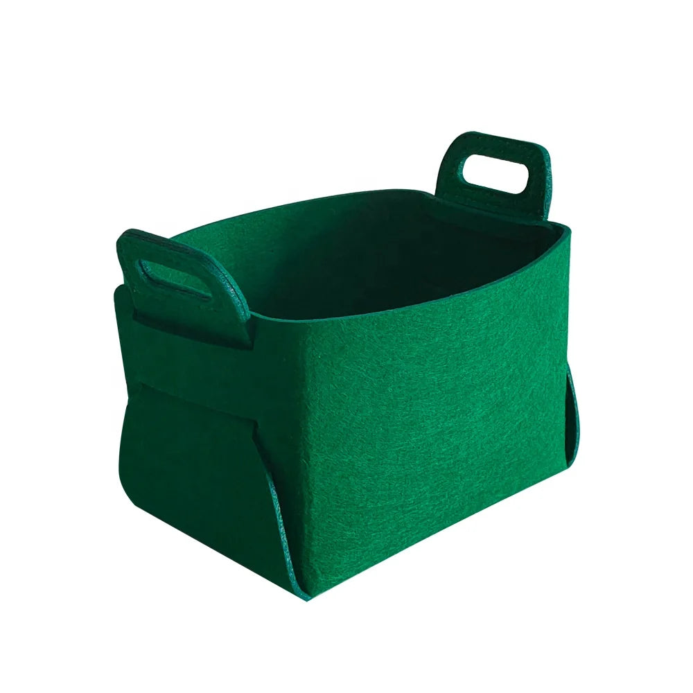 New China Foldable Rectangle Felt Storage Basket for Bedroom Gift for Clothing Organization