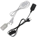 E27 Ip65 Light Bulb Lamp Accessories Waterproof Lamp Holder Outdoor Textile Fabric Wire Cord Set With Plug Power Cable Plug